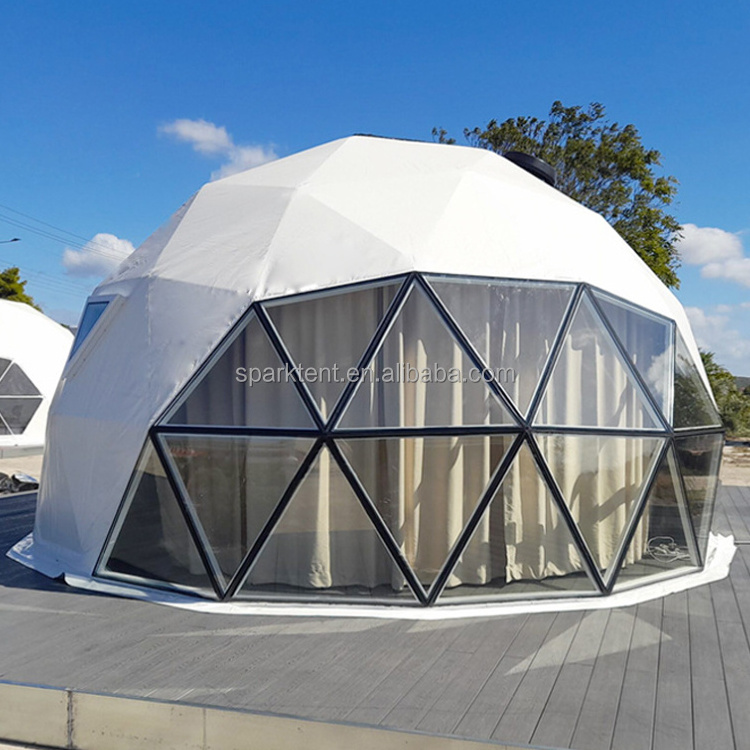 Luxury Waterproof Dome Hotel House Geodesic Domes Glamping Igloo with Glass Window