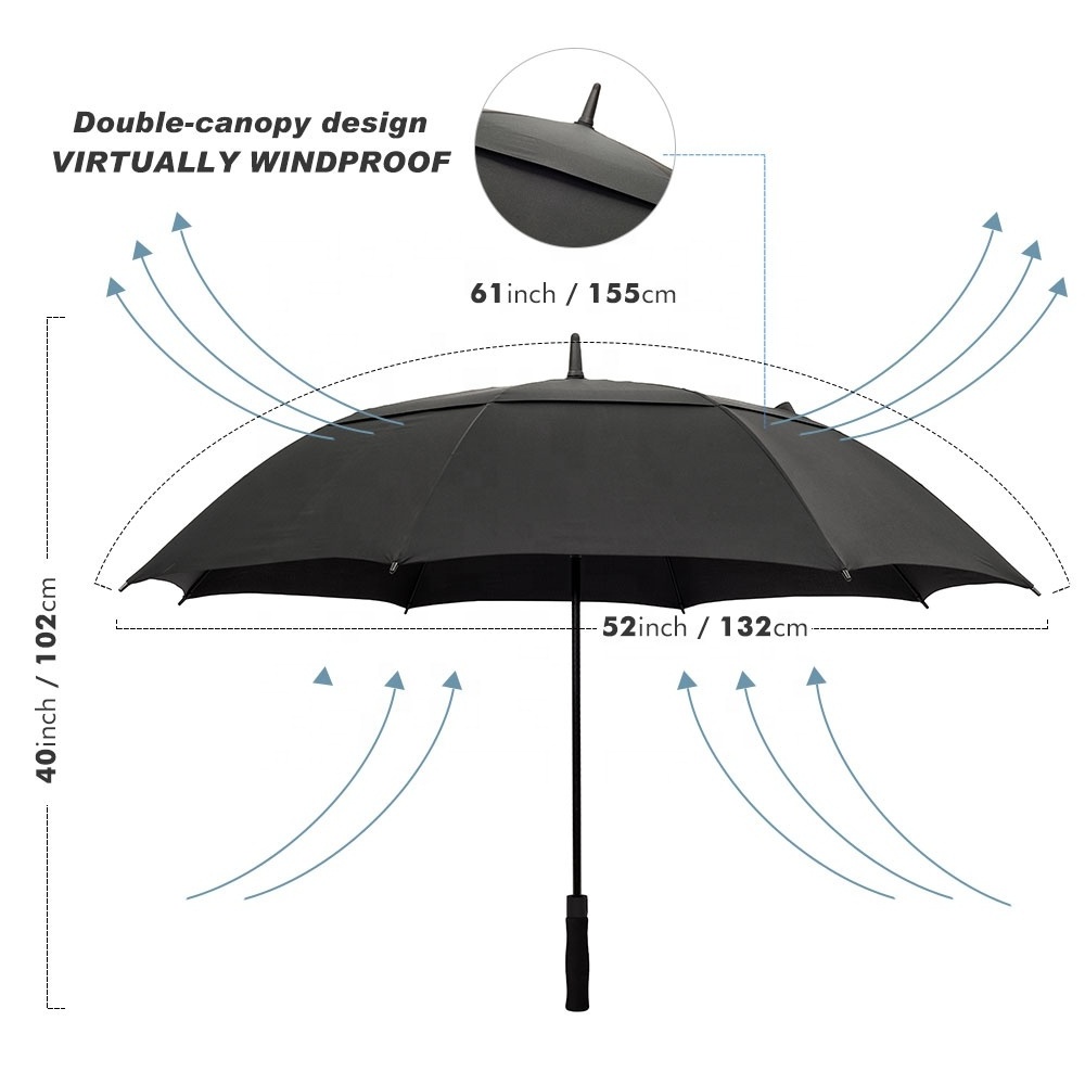 27 Inch /30 Large Strong Colorful Navy Hot Pink Blue And White Printed Orange Black Personalise Gold Royal Golf Umbrella