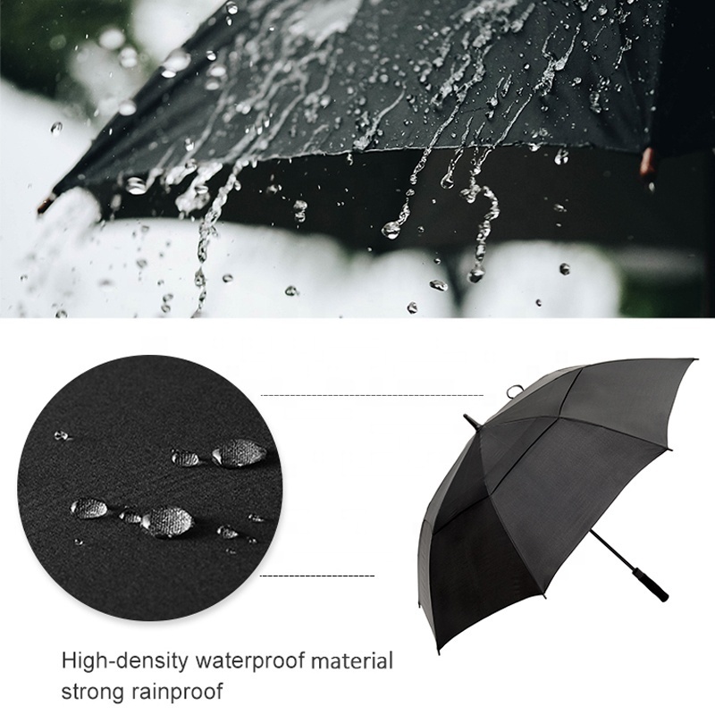 68 Inch Large Oversize Double Canopy Windproof Vented Golf Umbrella