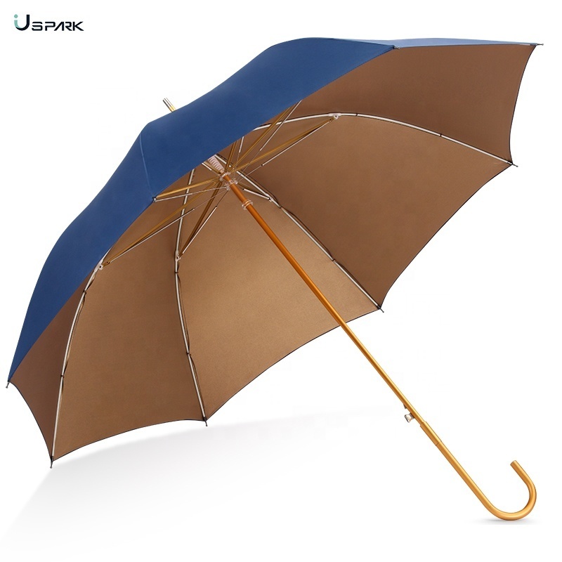 23 inch  lightweight fiberglass rib aluminium shaft auto open straight rain umbrella