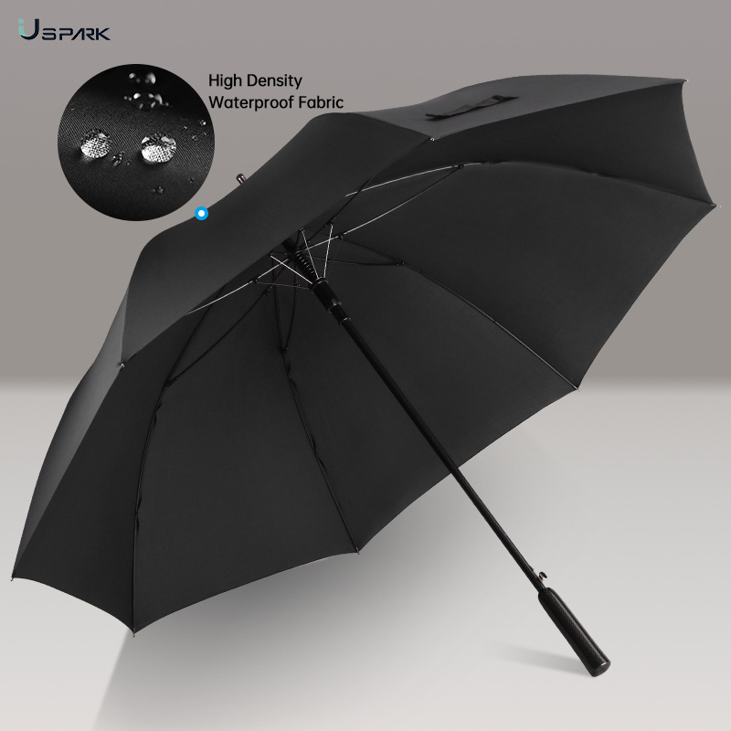 New Arrivals High Quality Automatic Large Size Super Light Windproof  UV-proof  Carbon Fiber Golf Umbrella