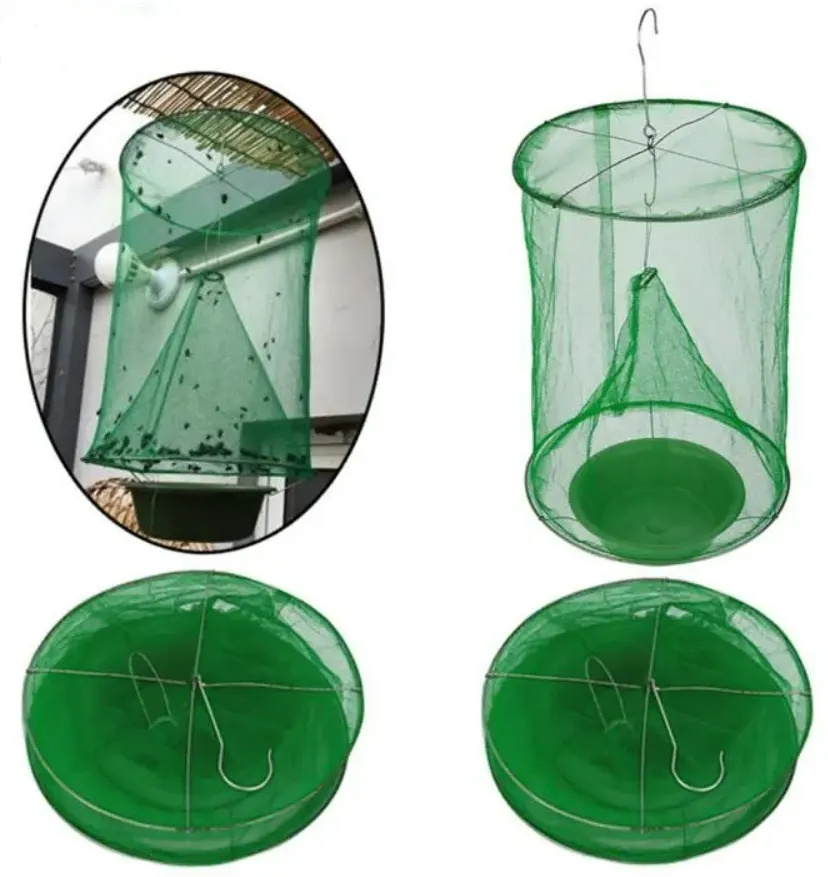 Green Fly Catcher Killer Cage Net Trap Insert Bug fly Hanging Catcher