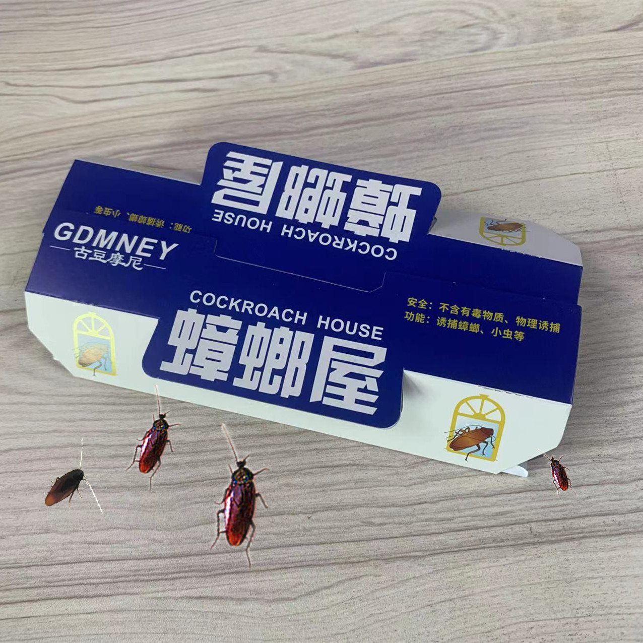 Factory Customized pesticide-free large size hot selling insect trapper Cockroach trap box cockroach trapper glue trap