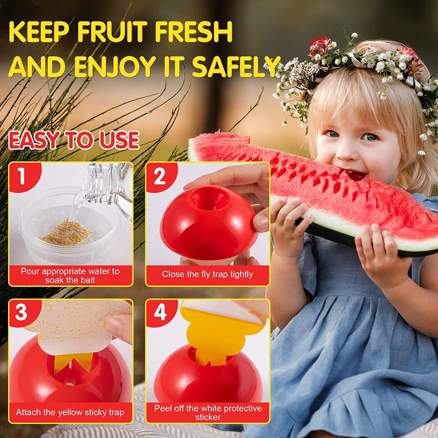 Best Sale Summer Products Pheromone Fly Trap Effective Fruit Fly Trap