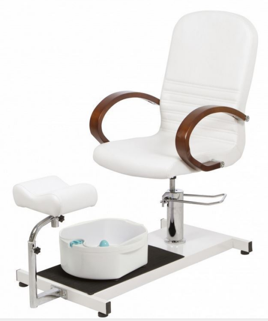 Pedicure Station Hydraulic Spa Chair&Foot Classic Salon Massage Equipment with Easy-Clean Bubble Massage Footbath