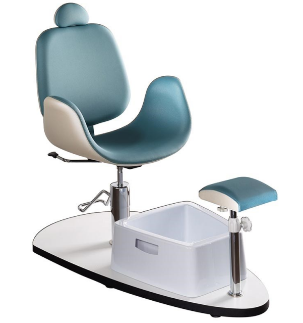 Pedicure Station Hydraulic Spa Chair&Foot Classic Salon Massage Equipment with Easy-Clean Bubble Massage Footbath