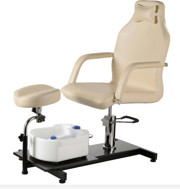 Pedicure Station Hydraulic Spa Chair&Foot Classic Salon Massage Equipment with Easy-Clean Bubble Massage Footbath