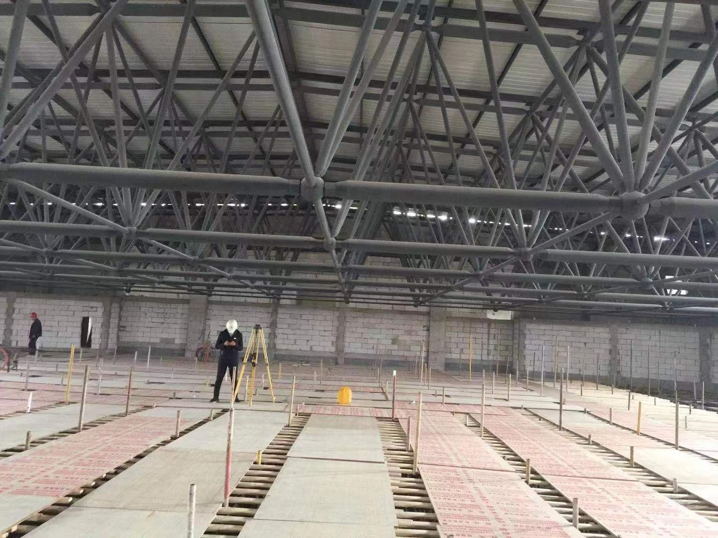 Yunjoin Prefab Space Frame Indoor Stadium Sport Arena Hall Building Steel Truss Roof Gymnasium Cover Bolt Ball Space Structure