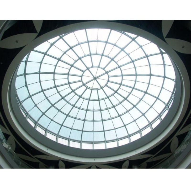 Customized building never-fading patterned tempered stained glass ceilings for church atrium skylight roof building