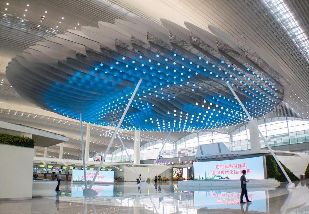 Yunjoin Steel Truss Space Frame Airport Terminal Roof Grid Structure Waiting Hall Construction