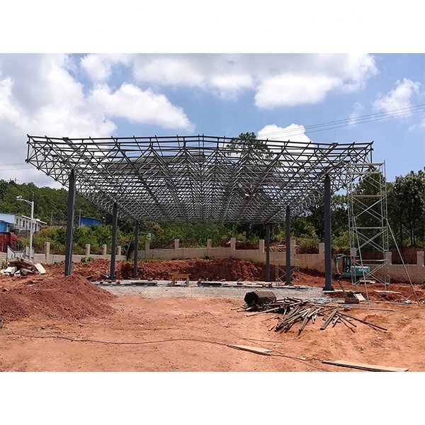 Customized Modern Low Cost Steel Structure Canopy Gas Station Shelter Petrol Station Roof