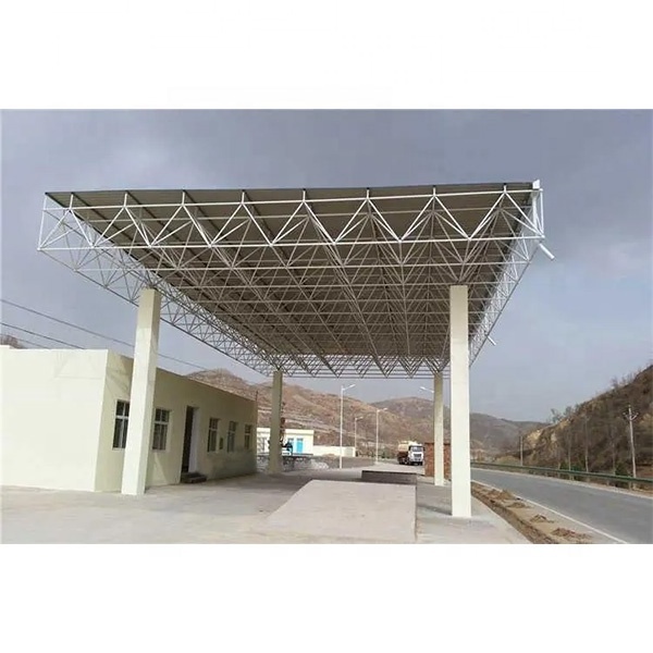 Customized Modern Low Cost Steel Structure Canopy Gas Station Shelter Petrol Station Roof