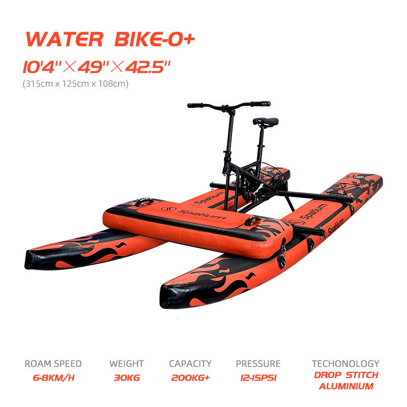 Spatium New Arrival Sea Cycle Bicycle Boat Board Float Pontoons Water Pedal Bike For Sale