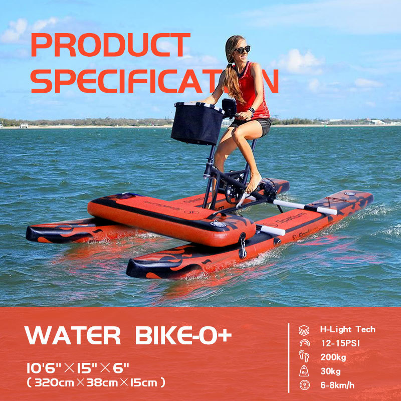 Spatium New Arrival Sea Cycle Bicycle Boat Board Float Pontoons Water Pedal Bike For Sale