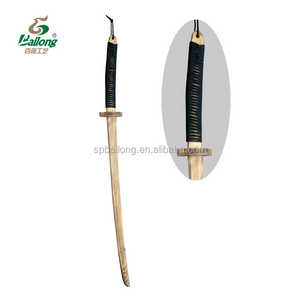 Professional factory handmade katana toy  burnt japanese wooden samurai sword