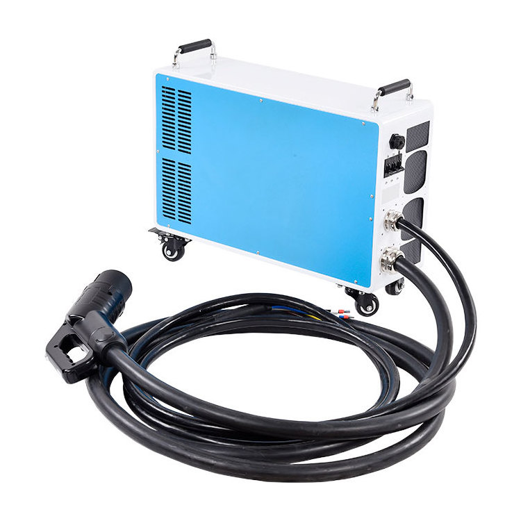 Fast EV car RGV DC charger Portable EV Car Charger 450V 750V lithium battery charger 7Kw 15Kw 20Kw 30kw battery pack