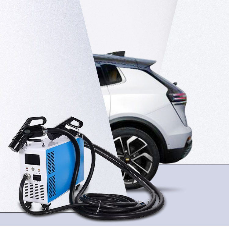 Fast EV car RGV DC charger Portable EV Car Charger 450V 750V lithium battery charger 7Kw 15Kw 20Kw 30kw battery pack