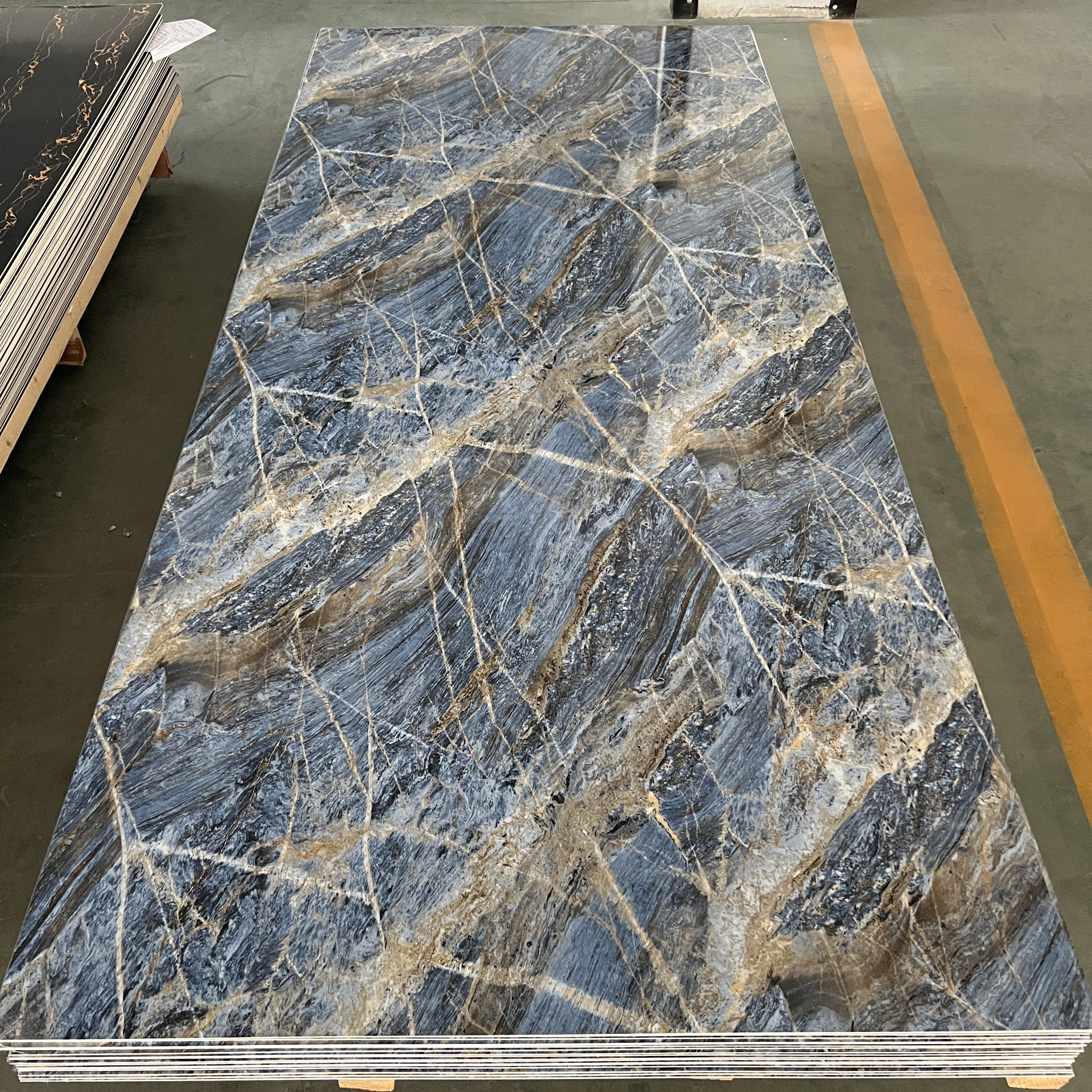 3mm PVC marble sheet UV wall panel for interior decoration ...