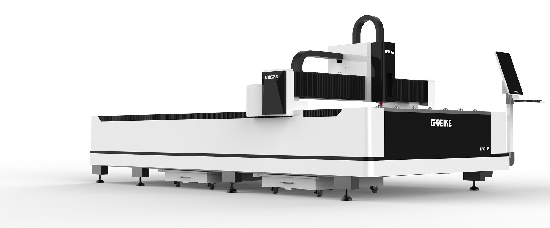 Gweike low price 1000w-3000w Laser power Economical fiber laser cutting machine, 3050mm*1550mm working area LF3015EPro