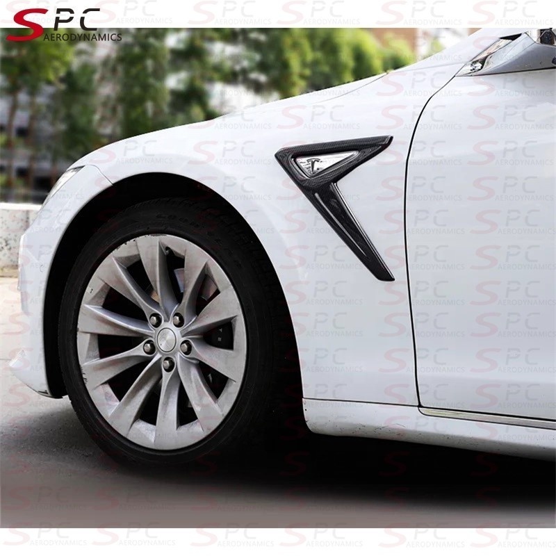 SPC Full Carbon Fiber Indicate Frame For Tesla Model S 2013-2016 Carbon Fiber Fender Trim For Tesla Model S Car Bumper Parts