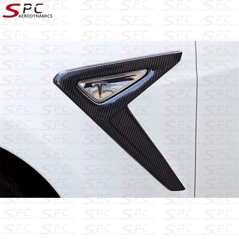 SPC Full Carbon Fiber Indicate Frame For Tesla Model S 2013-2016 Carbon Fiber Fender Trim For Tesla Model S Car Bumper Parts