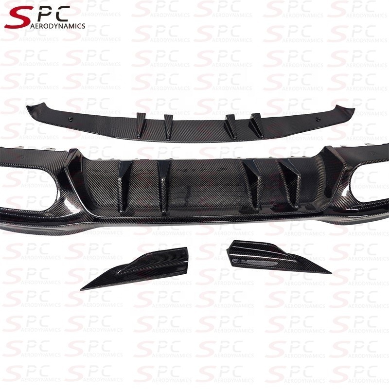 SPC Rear Diffuser For Benz A Class W177 A45 S 2018+ Carbon Fiber Rear Bumper Chin For Mercedes-Benz Rear Spoiler Car Accessories