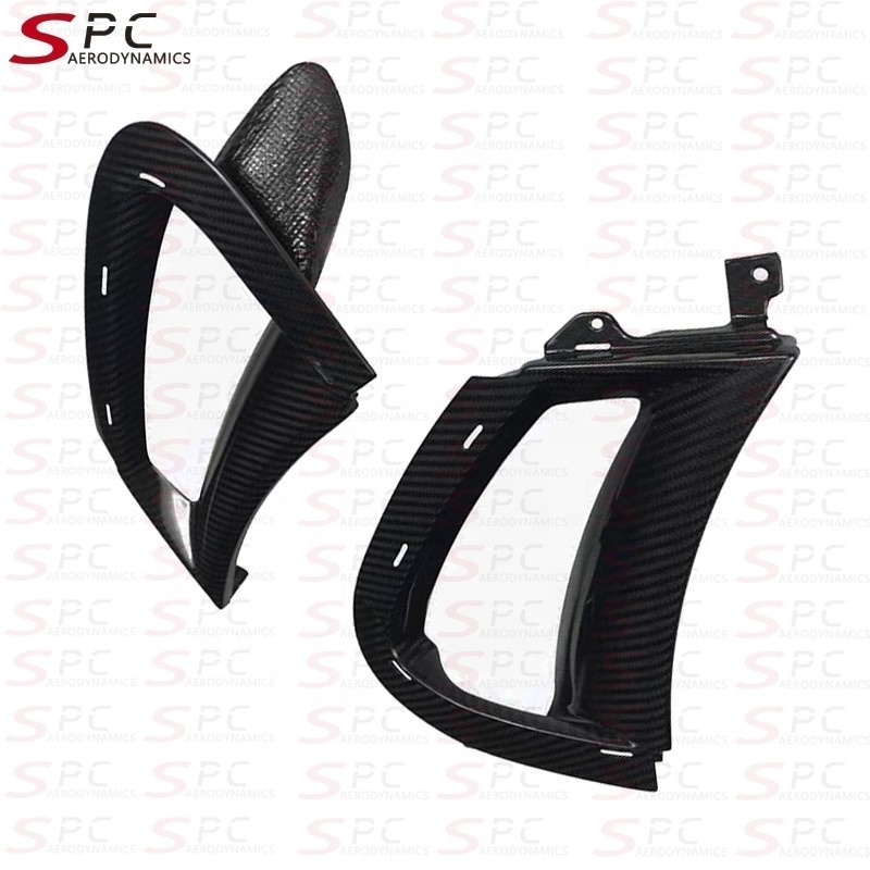 SPC Carbon Fiber Front Flaps For Mclaren 720S Carbon Fiber Front Fender Splitter For 720S Front Bumper Trim Parts For Mclaren