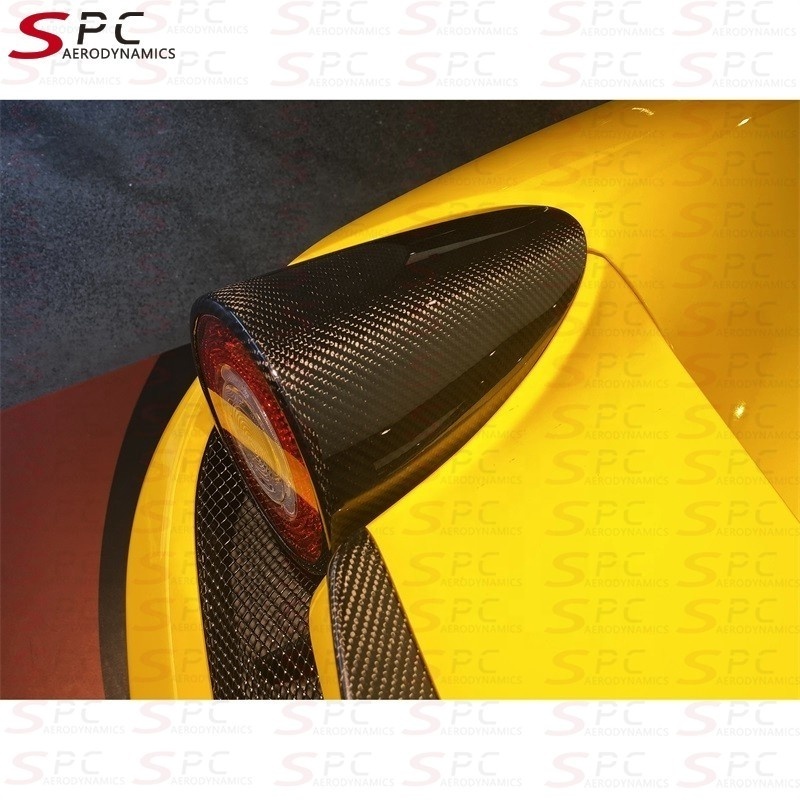 SPC Carbon Fiber Rear Lamp Cover For Ferrari 458 Carbon Fiber Rear Lights Trim Hood For Ferrari 458 Tail Lamp Cover Car Parts