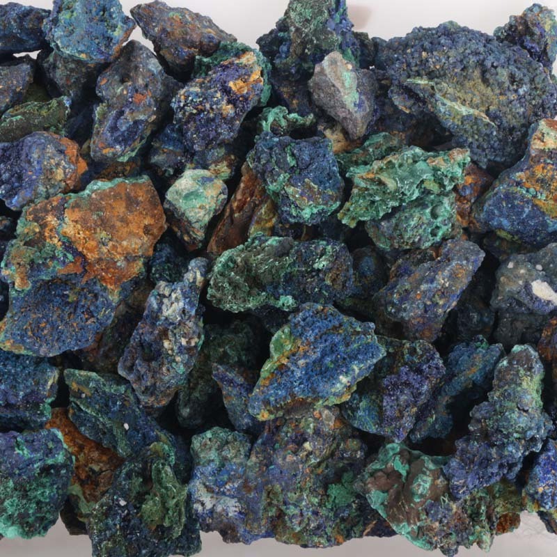 Wholesale Natural Blue Azurite Quartz Crystal Mineral Specimen Raw Rough Azurite