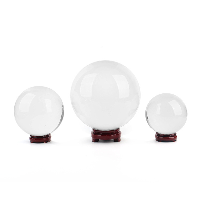 CHUSE small large glass balls solid borosilicate clear glass balls sphere for sale