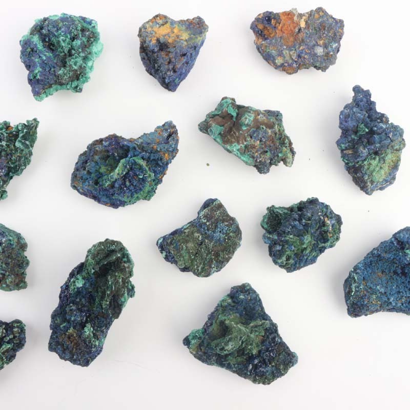 Wholesale Natural Blue Azurite Quartz Crystal Mineral Specimen Raw Rough Azurite