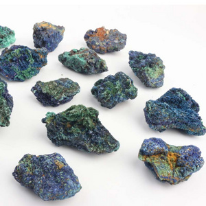 Wholesale Natural Blue Azurite Quartz Crystal Mineral Specimen Raw Rough Azurite