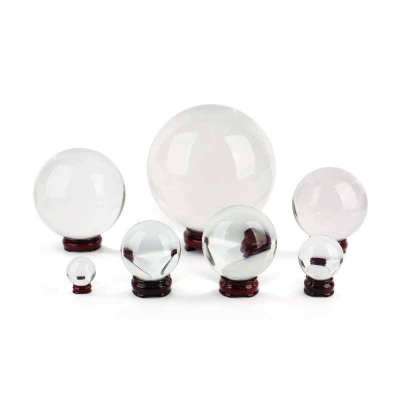 CHUSE small large glass balls solid borosilicate clear glass balls sphere for sale