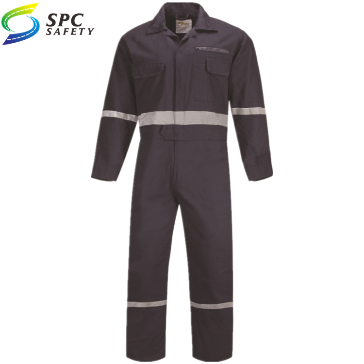 Construction Hi Vis Reflective Worker Coverall Fire Retardant Bule Boiler Uniform Safety Working Clothing