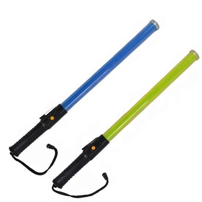 Battery model 87cm long safety warning flashing baton handheld traffic command Led signal wands light stick