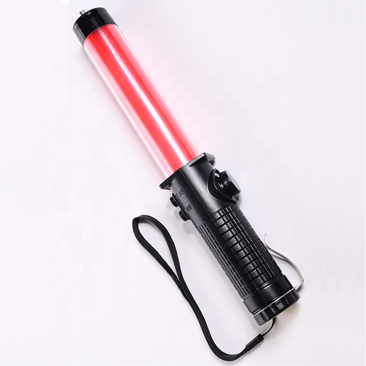 Multifunctional 28cm outdoor Emergency SOS whistle Traffic security command wand signal safety Baton with magnetic and top light