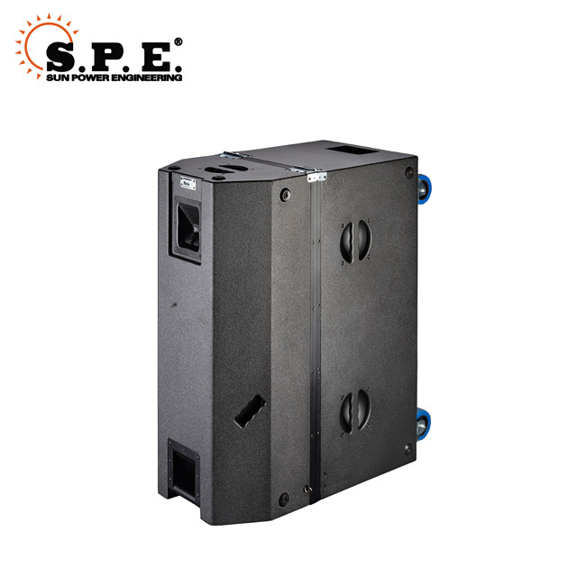 SPE high quality DSP amplifier panel dual 15 inch subwoofer 15 inch audio speaker professional outdoor sound system