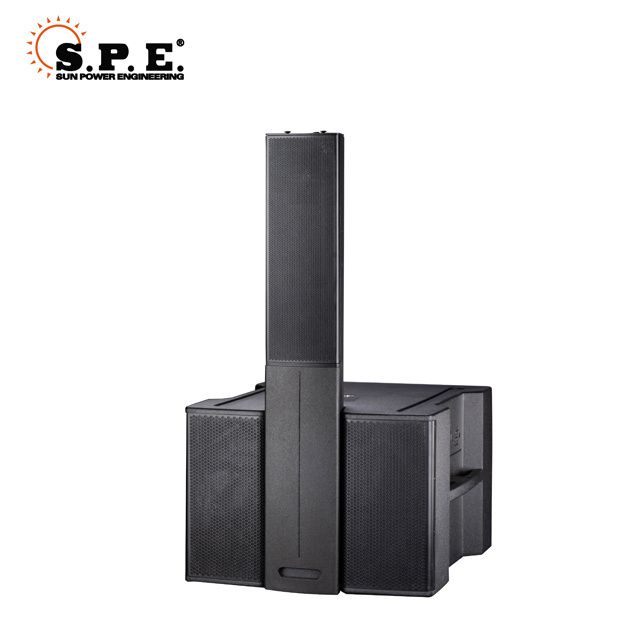 SPE  customized design powerful sound 18 inch active subwoofer active line array column speaker powerful column speaker