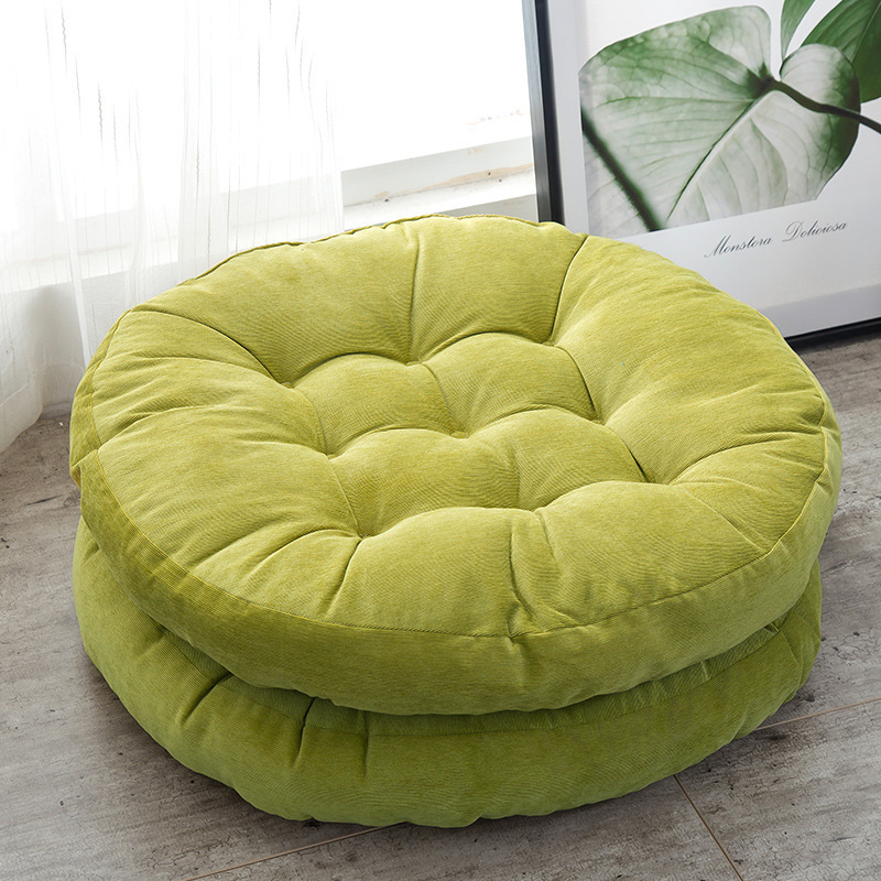 Wholesale Corduroy Floor Pillow Round Seat Cushion Floor Pad Meditation Cushion for Sofa Balcony