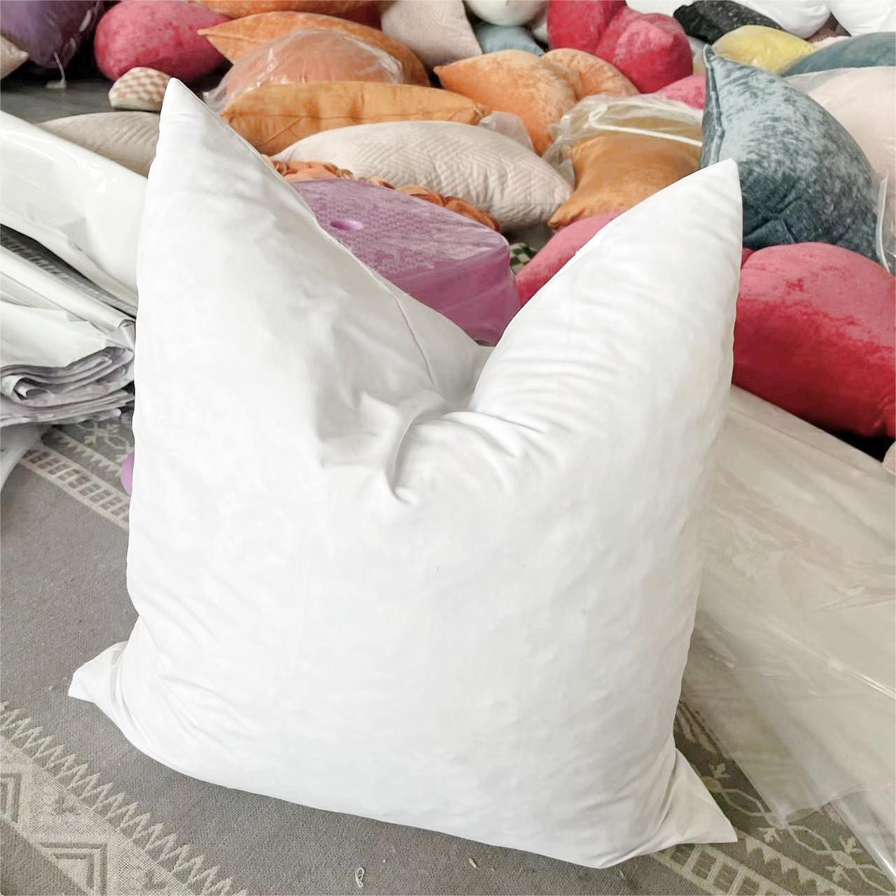 Pillow insert Sofa feather inner throw pillow core cushion White Duck Feather 4-6cm Cushions filler for bed Body Back