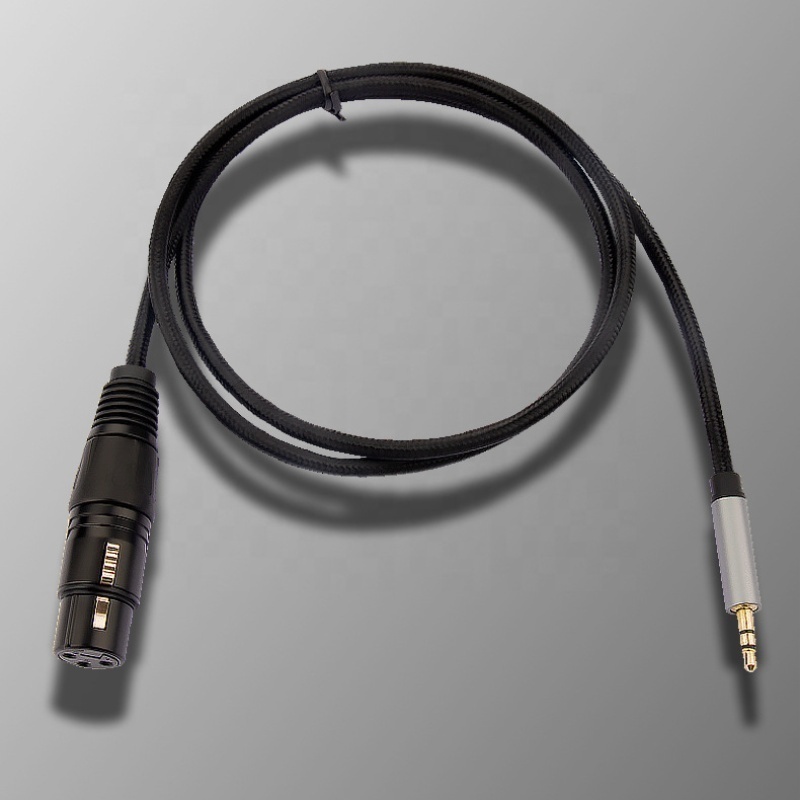 1/2/3meter 3.3/6.6 FT XLR 3Pin Female to 3.5mm 1/8