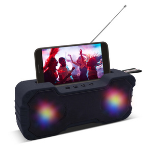 Portable Wireless Loudspeaker Sound System 10W stereo Music surround  Speaker with phone holder  for phones