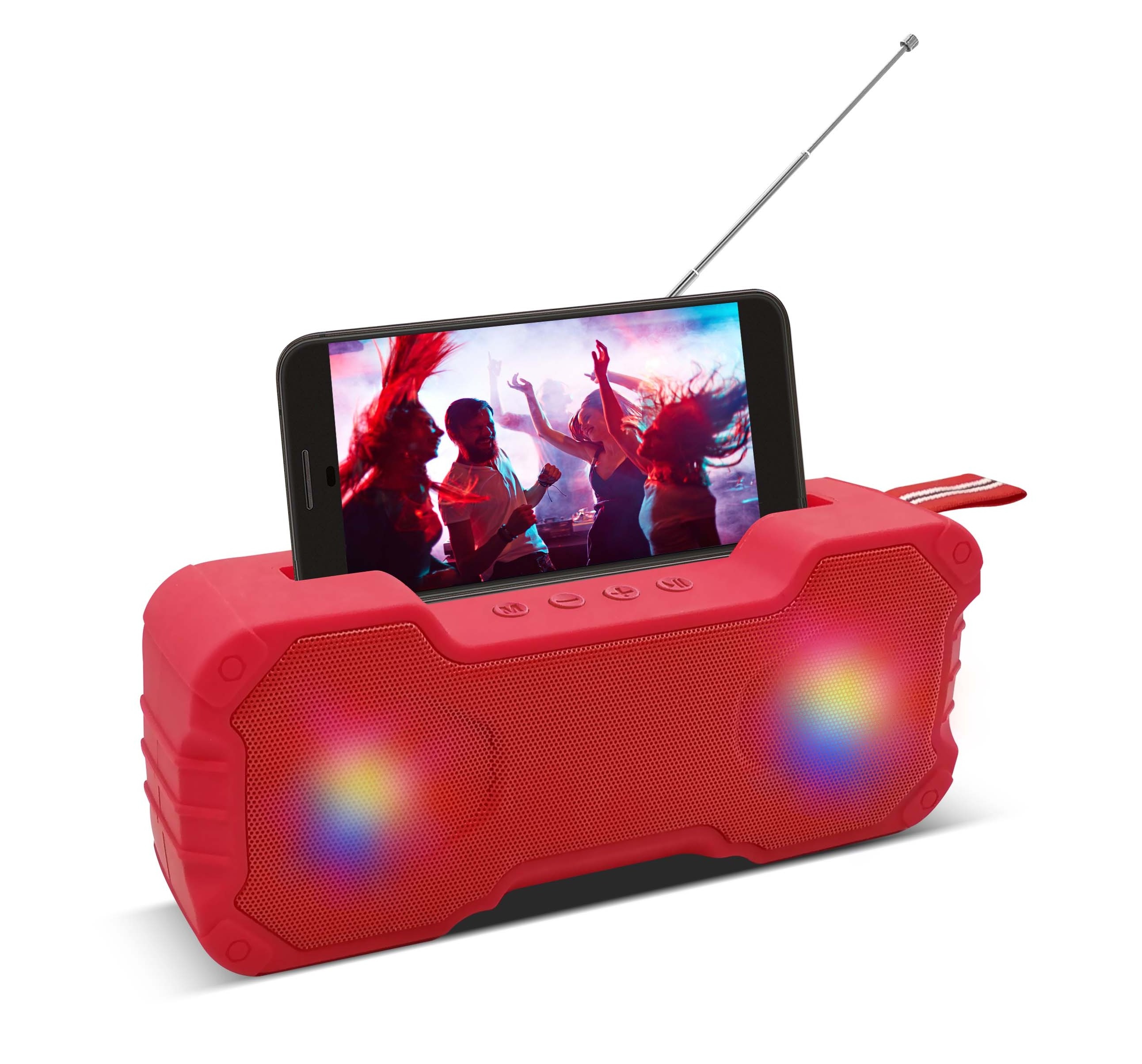 Portable Wireless Loudspeaker Sound System 10W stereo Music surround  Speaker with phone holder  for phones