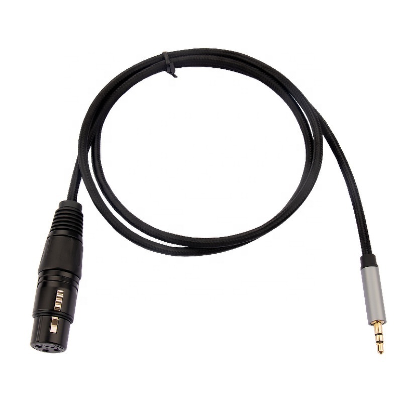 1/2/3meter 3.3/6.6 FT XLR 3Pin Female to 3.5mm 1/8