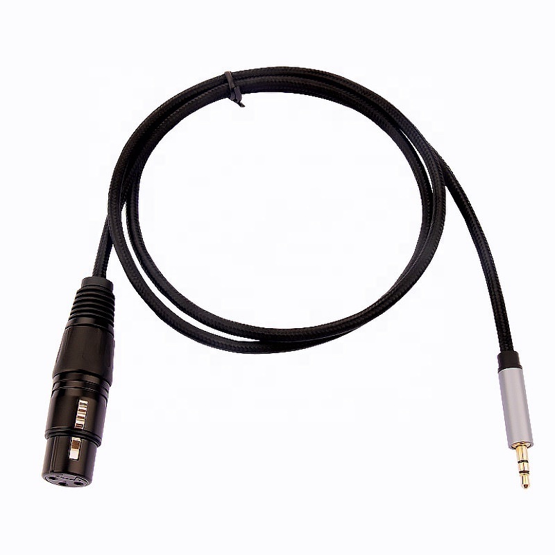 1/2/3meter 3.3/6.6 FT XLR 3Pin Female to 3.5mm 1/8