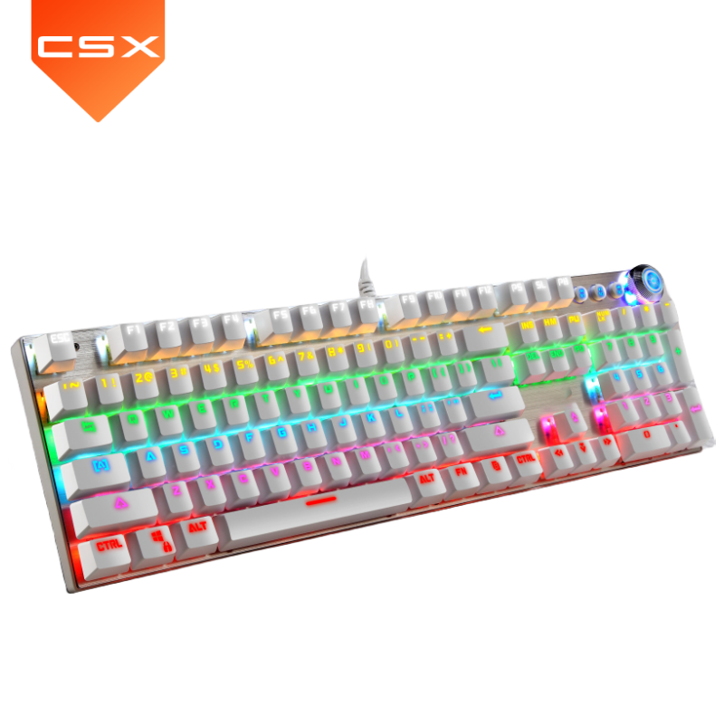 CSX K88 New arrivals mechanical RGB Keyboard Mouse headphone Combo Wired desktop 104 key gaming Keyboard for pc computer case