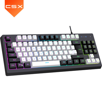 CSX RGB Backlit Ultra Compact Mini Mechanical Keyboard 60% 87% Wired Gaming Keyboard Waterproof Small Compact 63 87 Key Keyboard