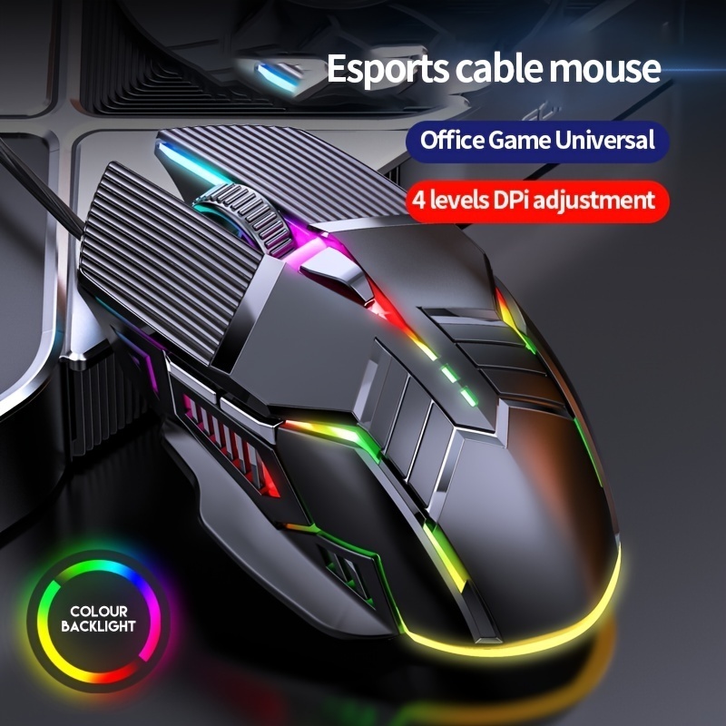 CSX S800 Professional Electronic Sport Mechanical Macro Definition programmable mouse 7D wired gaming mouse