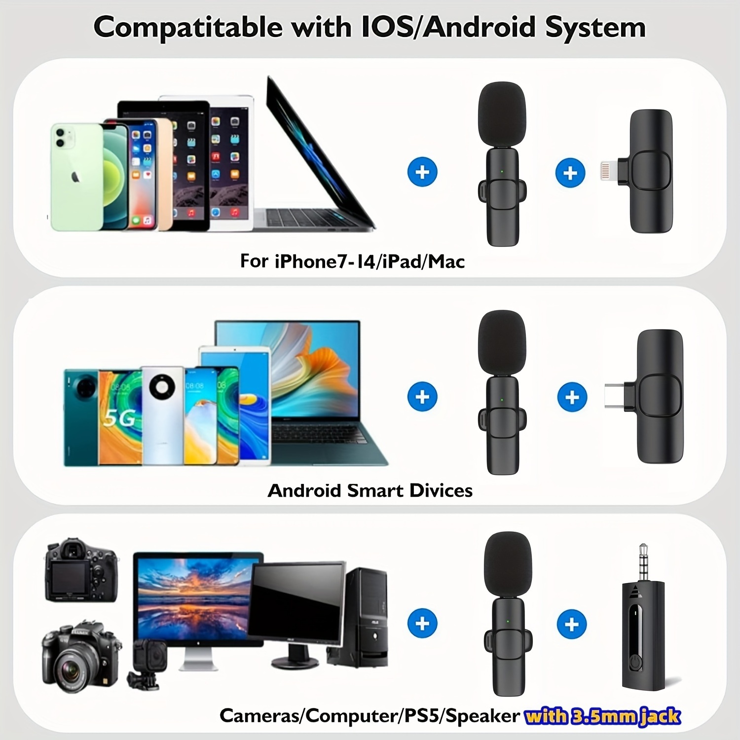 Dual K9 K8 2.4ghz Mini Lavalier Lapel Clip On Type C Usb And Mic Wireless Microphone for Mobile Android Phone Iphone IOS Ipad