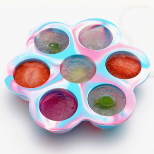 Silicone Egg Bites Mold for Accessories Freezer Ice Cube Trays Silicone Food Storage Containers with Lid